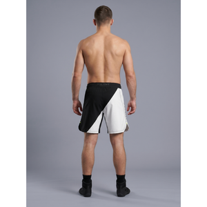 กางเกงชกมวย MMA ผู้ชาย ผ้าสี่ทิศทางยืดหยุ่นได้ เอวยางยืด ทอสีพื้นแบบตัดต่อ กางเกงบอร์ดชอร์ตสำหรับต่อสู้ ขนาดสั่งทำพิเศษ XXS-ผลิตที่เมืองเซียลคอต - Product Image 2