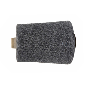 Hilo de poliéster 100% teñido en masa hilado en anillo 20/1 Ne gris medio, gran uniformidad, alta tenacidad, reciclable para pedidos al por mayor, tejido y confección. - Product Image 4