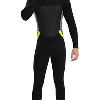 Traje de Baño de una Pieza para Hombre, Talla Grande, Material Resistente, Elástico, de Secado Rápido, para Deportes Acuáticos