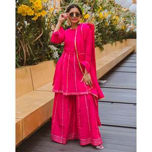 ชุดสูทผ้าซาตินสีชมพูทับทิม-ไซส์ XS - Product Image 2