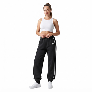 <b>Women</b> Jogger Pants Elastic Waist Soft Cotton Casual Full Length <b>Trousers</b> - Product Image 2