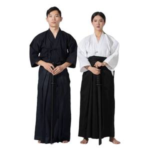 Uniforme de Kendo Negro Unisex, 100% Algodón, Ropa de Artes Marciales, Corte Holgado, Duradero, Ligero, de Secado Rápido, Talla Adulto - Product Image 3