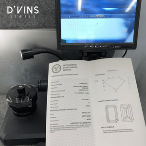 D'vins Jewels Diamant CVD blanc de 0,7 carat, taille émeraude, D VVS2, cultivé en laboratoire, de Surat, en vrac, produit phare - Product Image 4