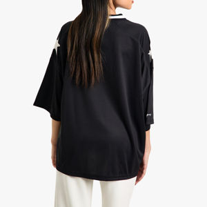 T-shirts pour femmes 100% coton OEM de haute qualité, streetwear, couleurs et logos personnalisés, séchage rapide, respirant, pour impression personnalisée - Product Image 2