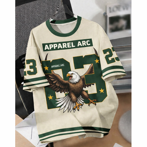 Maillot en maille surdimensionné personnalisé pour femme, style football, streetwear, fabrication OEM en gros aux États-Unis - Product Image 1