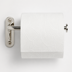 Porte-papier toilette carré en acier inoxydable de qualité supérieure, finition nickel brossé moderne, support mural pour rouleau de papier toilette pour hôtel - Product Image 6