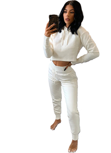 Ensemble de survêtement court à épaules tombantes pour femme, couleur unie, respirant, séchage rapide, personnalisable OEM, haute qualité, le plus vendu pour le fitness - Product Image 6