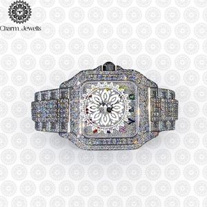 Reloj Cuadrado de Acero Inoxidable de Lujo Charm_Jewells de 38 mm con Cristal de Zafiro, Movimiento de Cuarzo, Esfera Analógica, Moda Femenina - Product Image 1
