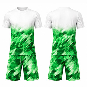 Conjunto de Uniforme de Fútbol Sublimado Personalizado de Alta Calidad, Jersey Unisex con Cuello Redondo, Secado Rápido, Transpirable, 100% Poliéster, Manga Corta - Product Image 6
