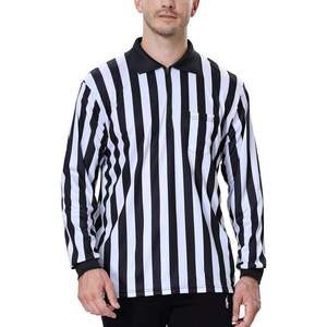 Camisetas Polo 100% Poliéster Sublimadas con Estampado de Rayas para Golf, Camiseta Deportiva para Árbitro de Baloncesto y Fútbol, Jersey de Árbitro, Polo de Árbitro - Product Image 4