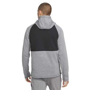 Sweat-shirt à capuche pour homme, noir et gris, style streetwear décontracté, hiver - Product Image 3