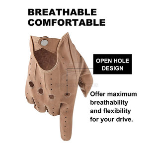 ถุงมือขับรถแบบคลาสสิกที่มีวัสดุที่ยืดหยุ่นและระบายอากาศได้ดี ให้ความกระชับสบาย ยึดเกาะได้ดี และดูมีสไตล์ - Product Image 2