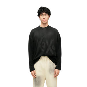 เสื้อยืดคอกลมแขนยาวผู้ชายลายพิมพ์ดิจิทัลแบบกำหนดเอง ลายไทได  ผ้าเนื้อแน่น  ใส่สบาย เป็นมิตรกับสิ่งแวดล้อม ระบายอากาศได้ดี ไม่หดตัว ผลิตจากผ้าฝ้าย 100% - Product Image 1