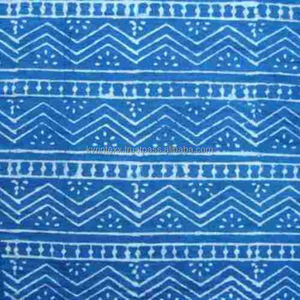 Tissu imprimé de blocs japonais en coton doux indien - Product Image 5