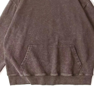 Sweat-shirt à capuche noir surdimensionné avec logo personnalisé, en molleton de coton, style streetwear pour hommes, fabricant OEM - Product Image 6
