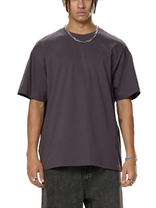 เสื้อยืดโอเวอร์ไซส์ ยูนิเซ็กซ์ ผ้าฝ้าย 100% แบบเรียบ หนานุ่ม สไตล์สตรีทแวร์ ขายส่งจำนวนมาก รับสั่งทำเสื้อยืดพิมพ์ลาย MADE BY HS - Product Image 4