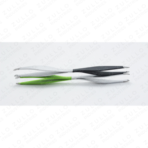 Premium Stainless Steel Double Ended Eyebrow Tweezers Silver Slanted Pointed Tip Custom Logo OEM Beauty <b>Tool</b> - Product Image 4