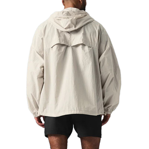 เสื้อแจ็คเก็ตวิ่งลำลองสำหรับผู้ชายแบบกำหนดเองได้ สำหรับขี่มอเตอร์ไซค์ ออกกำลังกาย ผ้าไนลอนกันลม แฟชั่นสตรีทแวร์ - Product Image 2