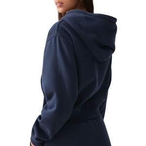 Sudadera con Capucha Oversize para Mujer, con Logotipo Personalizado, de Algodón y Felpa, Estilo Casual Urbano, con Bolsillo Canguro, Venta al Por Mayor OEM - Product Image 4