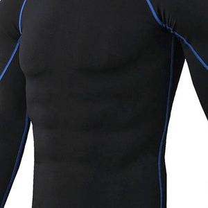 Camiseta de Compresión Personalizada para Hombre, Ropa de Gimnasio y Yoga, Tela Elástica, Anti-Exposición, Ajustada, de Alta Calidad, Económica - Product Image 2