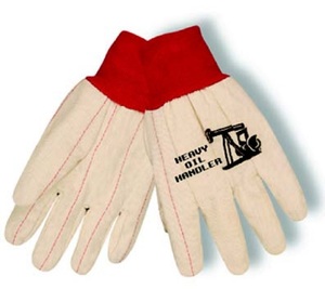 Gants de travail en toile naturelle respirante avec poignet et manchette tricotés, protection industrielle des mains de haute qualité - Product Image 4