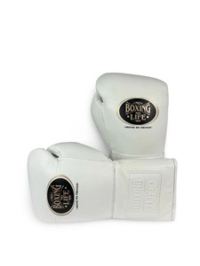 Guantes de Boxeo No Boxing No Life, Cuero Vacuno de Primera Calidad para Entrenamiento, Sparring y Competición, Guantes de Kickboxing - Product Image 1