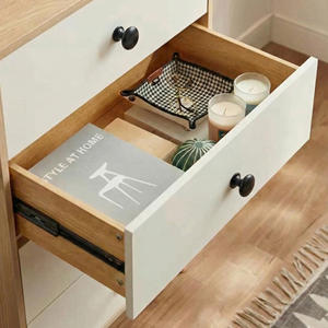 Poignées de meuble rondes contemporaines en plastique écologique et durable, finition noir mat, pour quincaillerie de supermarché - Product Image 5