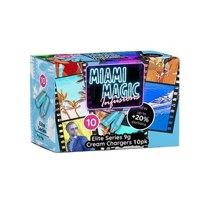 2022 Venta de Color azul paquete de 10 9g postre haciendo Miami magia crema batida cargador a bajo precio - Product Image 1