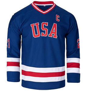 Professional Ice Hockey Jersey Wholesale OEM Manufacturer Custom Embroidery Premium Polyester Hockey Kit Supplier Private Label - Product Image 4