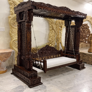 Dale un Aspecto Moderno Perfecto a tu Hogar con Columpios de Madera, Jhulas Personalizadas, Conjuntos de Columpios Tradicionales, Jhula Marrón Oscuro en Venta en el Reino Unido - Product Image 1