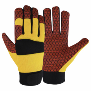 ถุงมือทำงานนิรภัยอุตสาหกรรมคุณภาพพรีเมียม ทนทาน หนังสังเคราะห์เสริมแรง Amara ได้รับการรับรองมาตรฐาน CE ป้องกันความร้อน - Product Image 4