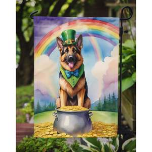 St Patrick's <b>Day</b> German Shepherd <b>Garden</b> Flag for Mailbox Patio Decor Multicolor Yard Banner Artwork for Flower <b>Beds</b> <b>Garden</b> Size - Product Image 3