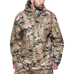 Ropa de Caza para Hombre, Chaqueta de Senderismo Softshell, Impermeable, con Capucha y Bolsillos - Product Image 5