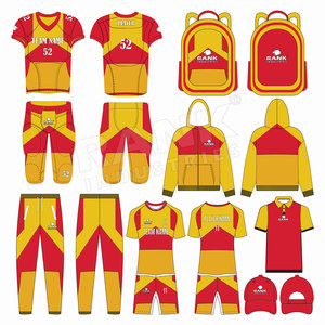 Tenue d'entraînement de football américain personnalisée : Maillot et pantalon légers et respirants pour équipe - Product Image 6
