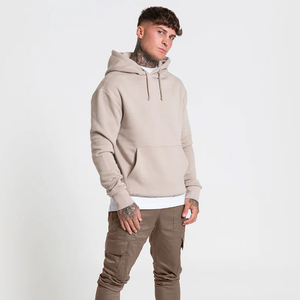 Sweat à capuche thermique pour homme en coton premium, imprimé avec logo personnalisé, très tendance, en polaire, motif uni - Product Image 2