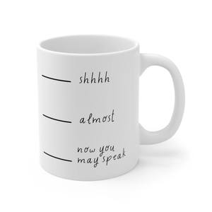 แก้วกาแฟเซรามิกเคลือบเงาพร้อมข้อความตลกๆ ดีไซน์เก๋ จับถนัดมือ - Product Image 2