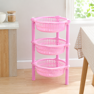 Lot de 3 Chariots de Rangement Pliables Écologiques en Plastique pour Épices, Organisateur Polyvalent pour Cuisine, Bureau, Salle de Bain, Maison – Portable et Durable - Product Image 5