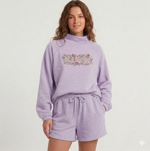 Conjunto Premium de Shorts y Top de Cuello Alto para Invierno, Estilo Urbano, Cálido, Cómodo y Elegante para Uso Diario - Product Image 1