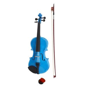 Nuovo Set Violino Acustico 4/4 con Custodia Blu Scuro e Arco con Resina - Product Image 5