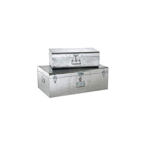 Colección de baúles de almacenamiento de acero coloridos con cerraduras doradas pulidas para una decoración vibrante del dormitorio - Product Image 2