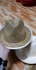Chapeau de paille sombrero rayé personnalisé fait main pour fêtes, été, cyclisme, sports, mariages, restaurants, hôtels, usage décontracté - Product Image 5