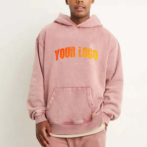 Sudadera con Capucha para Hombre, Diseño 2026, Personalizable con Logotipo, 100% Algodón, Bolsillos Tipo Canguro, Corte Holgado, para Invierno - Product Image 1