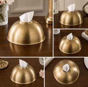 Boîte à mouchoirs décorative de luxe en métal avec motif perroquet, distributeur de serviettes florales, couvercle de boîte à mouchoirs de table pour la décoration intérieure - Product Image 5