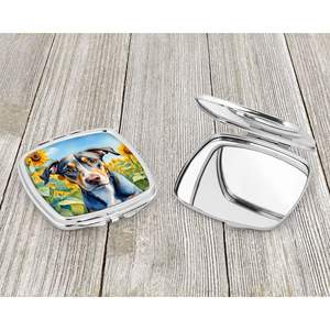 Catahoula Tournesols Miroir de maquillage de voyage compact Miroir décoratif de poche pliant pour femmes et filles Cadeau - Product Image 3