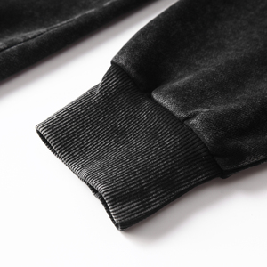 Sudadera con Capucha Oversize de Algodón 100% de Alta Calidad con Lavado Ácido Estilo Vintage para Hombre, Colección Otoño 2024, Antiencogimiento, Fabricante de Ropa Urbana Personalizada - Product Image 4