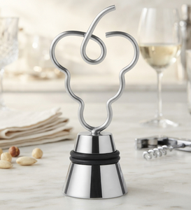 Tapón de Botella de Champán Grande, Plateado, Decorativo, para Bar, Vino, Cerveza, Hecho a Mano, de Acero Inoxidable - Product Image 5