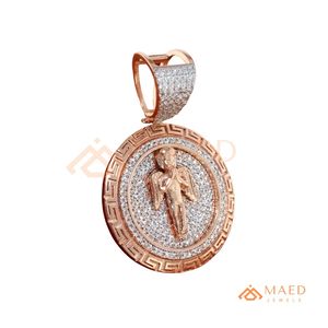 Rose Gold Hip Hop <b>Angel</b> Pendant Moissanite Iced Out Rapper Necklace Luxury Streetwear Jewelry US - Product Image 6
