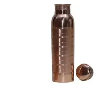 Botella de Cobre Martillado Premium para Yoga y Oficina, Recipiente Ayurvédico para Purificación Natural del Agua, Sostenible para Empresas - Product Image 3