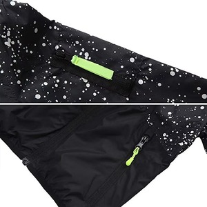 <b>Men</b> Windbreaker & Waterproof Black <b>White</b> Splatter Print Hooded Windbreaker Lime Green Mesh Hood Full Zip Streetwear <b>Jacket</b> - Product Image 3