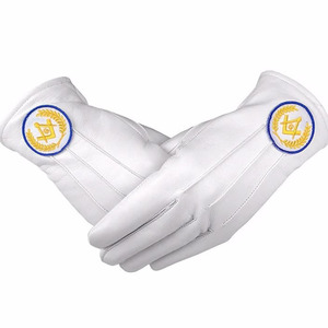 Guantes de Algodón y Spandex Blancos con Estampado por Transferencia Térmica, para Ópera y Masónicos, con Detección Táctil, para las Cuatro Estaciones, Casuales y para Exteriores - Product Image 5